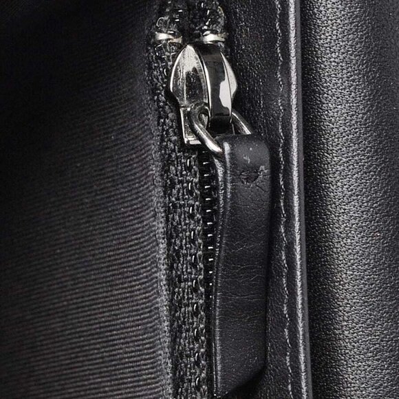 Chanel Black/Blue Quilted Leather Boy WOC Clutch Bag w/ Removable Strap - Picture 9 of 11